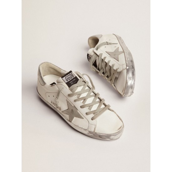 Women's Super-Star with silver sparkle foxing and metal stud lettering Women's Super-Star with silver sparkle foxing and metal stud lettering