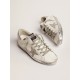 Women's Super-Star with silver sparkle foxing and metal stud lettering Women's Super-Star with silver sparkle foxing and metal stud lettering