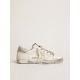 Women's Super-Star with silver sparkle foxing and metal stud lettering Women's Super-Star with silver sparkle foxing and metal stud lettering