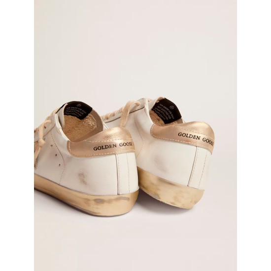 Women's Super-Star with gold sparkle foxing and metal stud lettering Women's Super-Star with gold sparkle foxing and metal stud lettering