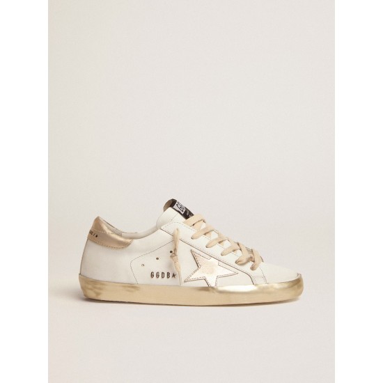 Women's Super-Star with gold sparkle foxing and metal stud lettering Women's Super-Star with gold sparkle foxing and metal stud lettering