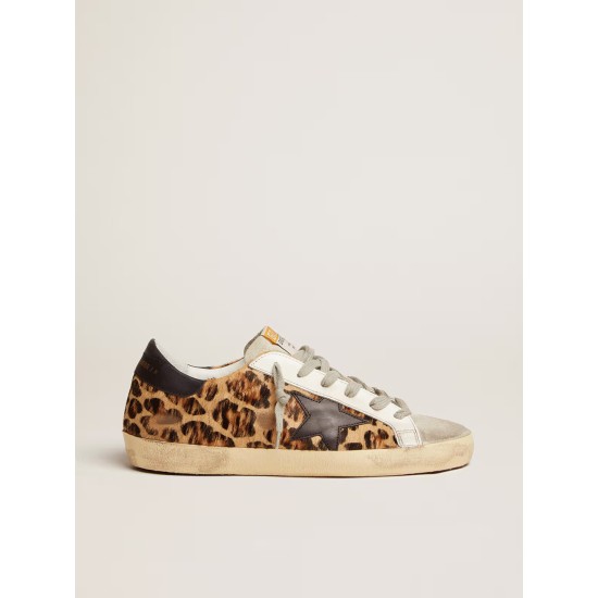 Women's Super-Star in leopard print leather Women's Super-Star in leopard print leather