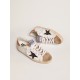 Women's Super-Star with black glitter star and pink heel tab Women's Super-Star with black glitter star and pink heel tab