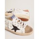 Women's Super-Star with black glitter star and pink heel tab Women's Super-Star with black glitter star and pink heel tab