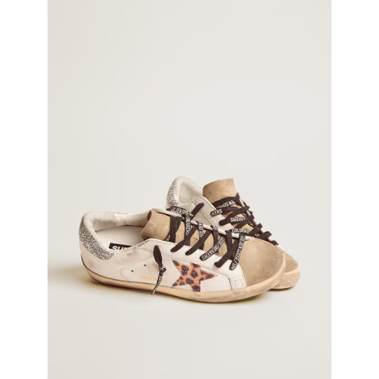 Women's Super-Star LTD with leopard print and Swarovski crystal star Women's Super-Star LTD with leopard print and Swarovski crystal star