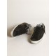 Women's Super-Star in black nappa with black star and glitter heel tab Women's Super-Star in black nappa with black star and glitter heel tab