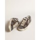 Super-Star in glitter with a brown star and lilac heel tab Super-Star in glitter with a brown star and lilac heel tab