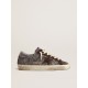 Super-Star in glitter with a brown star and lilac heel tab Super-Star in glitter with a brown star and lilac heel tab