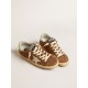 Super-Star in suede with leopard print and cream leather star Super-Star in suede with leopard print and cream leather star