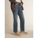 Women's Super-Star in platinum glitter with dove-gray suede star Women's Super-Star in platinum glitter with dove-gray suede star