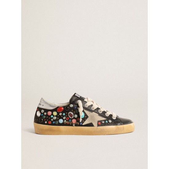 Super-Star LTD with multicolored studs and beige suede star Super-Star LTD with multicolored studs and beige suede star