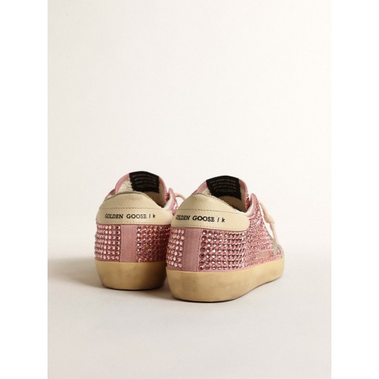 Super-Star LTD with suede star and pink Swarovski crystals Super-Star LTD with suede star and pink Swarovski crystals