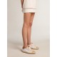 Women’s Super-Star LTD in canvas with white leather star and raffia toe Women’s Super-Star LTD in canvas with white leather star and raffia toe