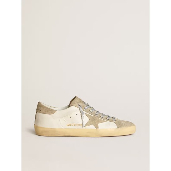 Women’s Super-Star in nappa with ice-gray suede star and black embroidery Women’s Super-Star in nappa with ice-gray suede star and black embroidery