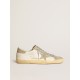 Women’s Super-Star in nappa with ice-gray suede star and black embroidery Women’s Super-Star in nappa with ice-gray suede star and black embroidery
