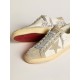 Women’s Super-Star in nappa with ice-gray suede star and black embroidery Women’s Super-Star in nappa with ice-gray suede star and black embroidery