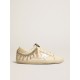 Women's Super-Star LTD in nappa leather with silver metallic leather star and rhinestones Women's Super-Star LTD in nappa leather with silver metallic leather star and rhinestones