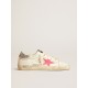 Super-Star LTD with fluorescent lobster suede star and glitter heel tab Super-Star LTD with fluorescent lobster suede star and glitter heel tab