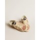 Super-Star in powder-pink suede with cream leather star Super-Star in powder-pink suede with cream leather star