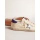 Super-Star LTD in nappa with metallic star and purple suede heel tab Super-Star LTD in nappa with metallic star and purple suede heel tab