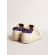 Super-Star LTD in nappa with metallic star and purple suede heel tab Super-Star LTD in nappa with metallic star and purple suede heel tab
