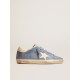 Super-Star in light blue suede with beige leather star and heel tab Super-Star in light blue suede with beige leather star and heel tab