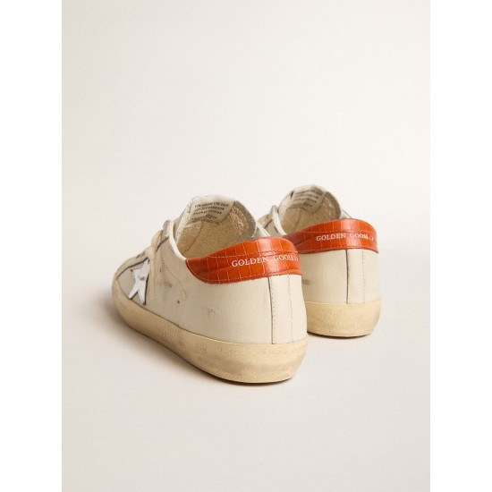 Super-Star LTD with silver leather star and croc-print leather heel tab Super-Star LTD with silver leather star and croc-print leather heel tab