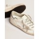 Super-Star with silver heel tab and metal stud lettering Super-Star with silver heel tab and metal stud lettering