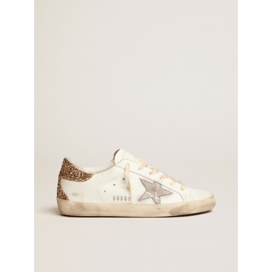 Super-Star with silver leather star and snake print Super-Star with silver leather star and snake print