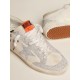 Super-Star LTD in white leather and mesh with star and inserts in Swarovski micro-crystals Super-Star LTD in white leather and mesh with star and inserts in Swarovski micro-crystals