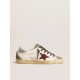 Super-Star with burgundy glitter star and silver heel tab Super-Star with burgundy glitter star and silver heel tab