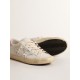 Women's Super-Star with silver leather star and pink heel tab Women's Super-Star with silver leather star and pink heel tab