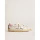 Women's Super-Star with silver leather star and pink heel tab Women's Super-Star with silver leather star and pink heel tab