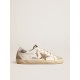 Women's Super-Star with gold glitter star and ice-gray suede inserts Women's Super-Star with gold glitter star and ice-gray suede inserts