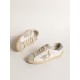 Women's Super-Star with gray star and silver glitter heel tab Women's Super-Star with gray star and silver glitter heel tab