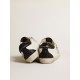 Women's Super-Star with gold star and black glitter heel tab Women's Super-Star with gold star and black glitter heel tab