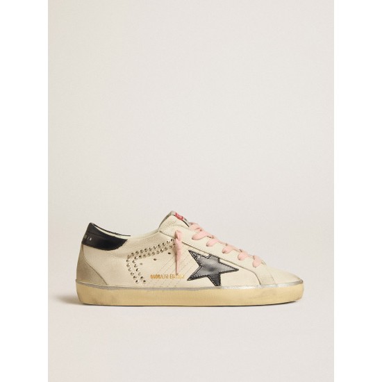 Women's Super-Star LTD with blue leather star and decorative studs Women's Super-Star LTD with blue leather star and decorative studs