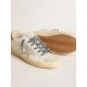 Super-Star with ice-gray star and pink lizard-print heel tab Super-Star with ice-gray star and pink lizard-print heel tab
