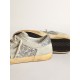 Women's Super-Star in silver glitter with ice-gray star and inserts Women's Super-Star in silver glitter with ice-gray star and inserts