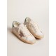 Super-Star LTD in suede with pink leather star and green heel tab Super-Star LTD in suede with pink leather star and green heel tab