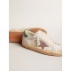 Super-Star LTD in suede with pink leather star and green heel tab Super-Star LTD in suede with pink leather star and green heel tab
