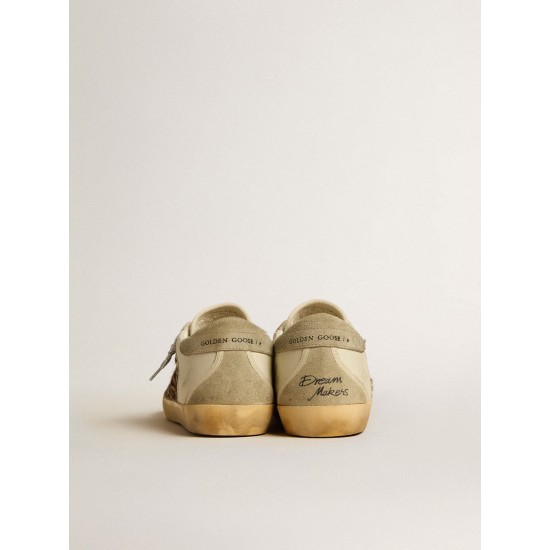 Women's Super-Star LTD in leather and pony skin with dove-gray suede star and heel tab Women's Super-Star LTD in leather and pony skin with dove-gray suede star and heel tab