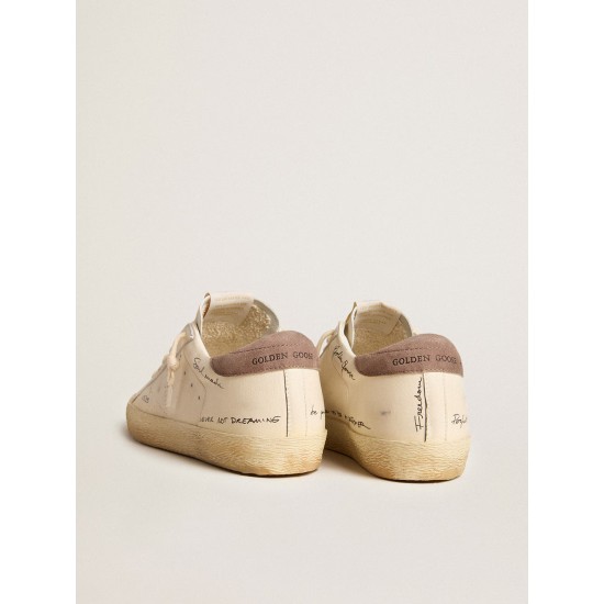 Women's Super-Star in nappa leather with perforated star and suede heel tab Women's Super-Star in nappa leather with perforated star and suede heel tab