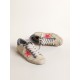 Super-Star Penstar LTD in canvas with lobster-colored suede star Super-Star Penstar LTD in canvas with lobster-colored suede star