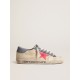 Super-Star Penstar LTD in canvas with lobster-colored suede star Super-Star Penstar LTD in canvas with lobster-colored suede star