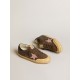 Women's Super-Star Penstar LTD in brown leather with pink suede star Women's Super-Star Penstar LTD in brown leather with pink suede star