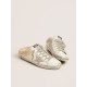 Super-Star Sabots in white leather with shearling lining Super-Star Sabots in white leather with shearling lining