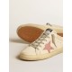 Women's Super-Star Sabots in nappa with pink leather star Women's Super-Star Sabots in nappa with pink leather star