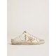 Super-Star Sabots with platinum star and ice-gray suede tongue Super-Star Sabots with platinum star and ice-gray suede tongue