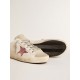 Bio-based Super-Star Sabot with pink glitter star and suede toe Bio-based Super-Star Sabot with pink glitter star and suede toe